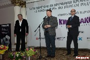 Александр Семенов (Кинобизнес Сегодня),  Сергей Белоусов и Михаил Додзин (Синема Престиж) 