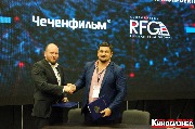 Алексей Петрухин (Русская Фильм Группа) и Беслан Терекбаев (Чеченфильм)