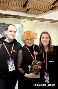 Дмитрий Гоптарев (Prodigi), Наталья Фазлыева (Синемаплекс) 
и Азалия Гильмуллина (Prodigi)