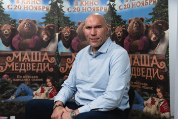 Николай Валуев, Егор Шип и Роман Постовалов озвучили героев фильма «Маша и Медведи»