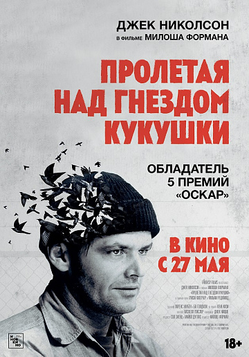 Постер: ПРОЛЕТАЯ НАД ГНЕЗДОМ КУКУШКИ Постер: ПРОЛЕТАЯ НАД ГНЕЗДОМ КУКУШКИ