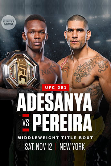 Постер: UFC 281: АДЕСАНЬЯ ПРОТИВ ПЕРРЕЙРЫ